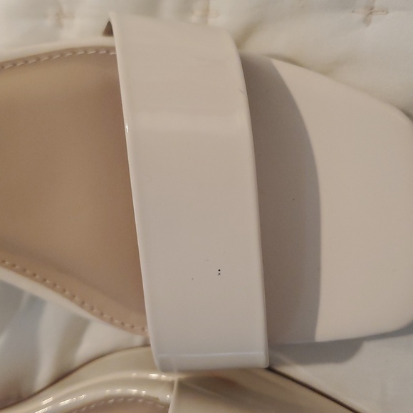 NWT RACHEL ZOE Beige Block Heel Square Toe Strappy Sandals size 9.5 - Picture 2 of 7